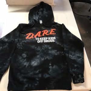 Dare tie dye pullover hoodie